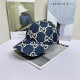 Blue Casual Daily Letter Print Patchwork Hat