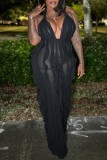 Purple Sexy Casual Solid Bandage Halter Regular Jumpsuits