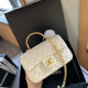 White Casual Street Solid Color Metal Accessories Trim Patchwork Bags