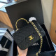 Black Casual Street Solid Color Metal Accessories Trim Patchwork Bags