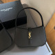 Black Gold Casual Daily Letter Metal Accessories Trim Patchwork Bags