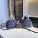 Black Brown Casual Street Plaid Patchwork Contrast Bags
