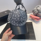 Grey Casual Daily Letter Print Embroidered Patchwork Hat