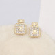 Gold Street Rhinestone Decor Earrings