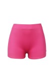 Pink Casual Sportswear Letter Print Basic Skinny High Waist Conventional Positioning Print Bottoms