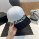 White Black Casual Daily Letter Embroidered Patchwork Contrast Hat