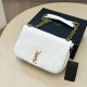 White Casual Daily Letters Metal Accessories Trim Bags