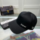 Black Casual Daily Letter Print Embroidered Hat