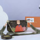 Green Street Letter Print Chains Zipper Patchwork Bags