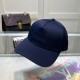 Blue Casual Daily Letters Embroidered Hat