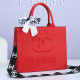 Red Street Letter Print Zipper Patchwork Bags