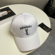 White Casual Street Embroidered Hat