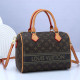 Black Brown Street Letter Print Zipper Patchwork Bags