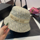Khaki Casual Street Letter Print Patchwork Contrast Hat