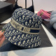 Deep Blue Casual Street Letter Print Patchwork Contrast Hat