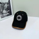Black Casual Hip Hop Letter Print Patchwork Contrast Hat
