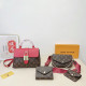 Red Casual Celebrities Letter Print Metal Accessories Trim Patchwork Contrast Bags
