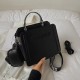 Black Street Letters Zipper Patchwork Bags