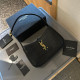Black Casual Street Solid Color Metal Accessories Trim Texture Bags