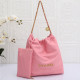 Pink Street Letters Zipper Patchwork Bags