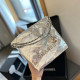 Silver Casual Daily Letters Metal Accessories Trim Patchwork Bags