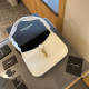 White Casual Street Solid Color Metal Accessories Trim Bags
