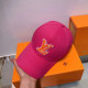 Rose Red Casual Street Letters Metal Accessories Trim Patchwork Hat