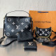 Black Daily Celebrities Letters Patchwork Contrast Embossed Bags