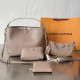 Coral Powder Daily Celebrities Letters Chains Patchwork Embossed Bags