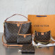 Brown Street Daily Letter Print Chains Patchwork Bags