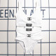 White Sportswear Letters Backless Patchwork Swimwears