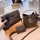 Brown Casual Street Letter Print Patchwork Bags