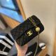 Black Street Celebrities Solid Color Metal Accessories Trim Patchwork Bags