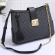 Black Gray Street Letters Patchwork Bags