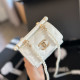 White Casual Celebrities Solid Color Metal Accessories Trim Pearls Decor Patchwork Bags