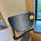 Blue Casual Street Letters Gradient Contrast Bags