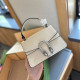 Bare Color Casual Street Solid Color Rhinestone Decor Patchwork Bags
