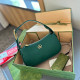 Green Casual Daily Solid Color Zipper Patchwork Bags