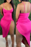 Yellow Fashion Sexy Solid Backless Swimwears