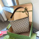Khaki Casual Street Letters Zipper Patchwork Bags