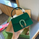Green Casual Street Solid Color Rhinestone Decor Patchwork Bags