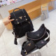 Black Casual Street Solid Color Zipper Patchwork Bags