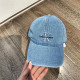 Light Blue Casual Street Letters Embroidered Patchwork Hat