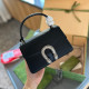 Black Casual Street Solid Color Rhinestone Decor Patchwork Bags