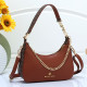 Brown Street Letters Zipper Patchwork Bags
