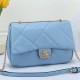 Blue Street Letters Chains Patchwork Bags