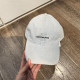 White Blue Casual Street Letters Embroidered Patchwork Hat