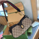 Khaki Casual Street Letters Patchwork Bags