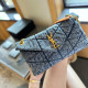 Blue Casual Street Gradient Color Metal Accessories Trim Contrast Bags