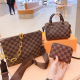 Brown Casual Street Plaid Zipper Patchwork Contrast Bags